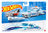 SET CAMION SI MASINA SPORT HOT WHEELS SEA-NIC ROUTE